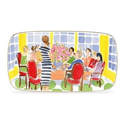 kate spade new york "Illustrated" Toast of the Town Hors D'Oeuvres Tray - Serving Dishes And Platters
