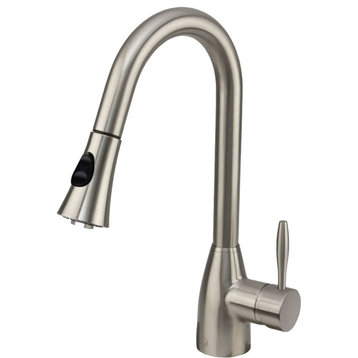 Vigo VG02013 Aylesbury Pull-Out Spray Kitchen Faucet - Stainless Steel
