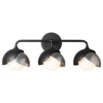201375-1011 Brooklyn 3-Light Double Shade Bath Sconce in Oil Rubbed Bronze