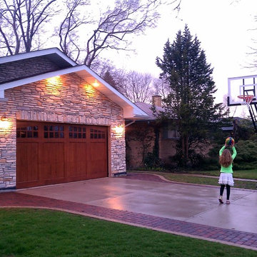 Marc Z's Pro Dunk Silver Basketball System on a 39x22 in Des Plaines, IL