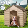 Starplast Large Dog House / Kennel,  Mocha/Brown