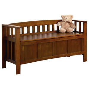 Storage Bench Heirloom Pine 36 W X 27 H Transitional Accent
