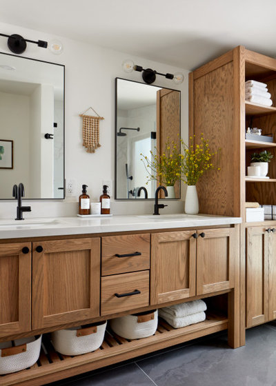 Transitional Bathroom by Baron Construction and Remodeling