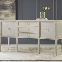 MH -Concave Buffet in Antique Grey - Products