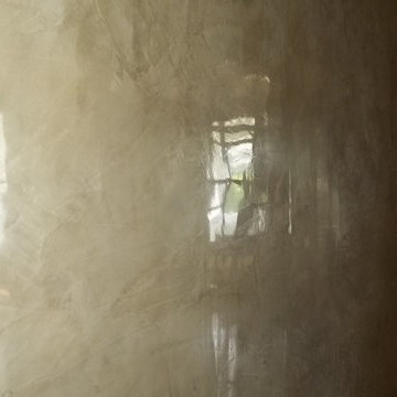 Venetian plaster ceiling and walls