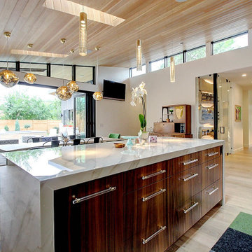 Glam Mid-Century Kitchen