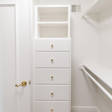 Transitional Primary Bath + Closet Olathe, KS