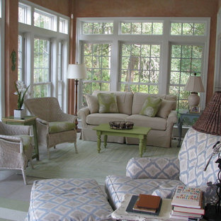 75 Beautiful Shabby Chic Style Gray Sunroom Pictures Ideas