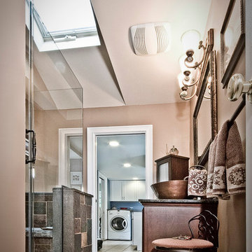 Copper Slate and Stone Bathroom - Northport