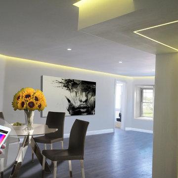 Color Changing Soffit and Linear Lighting Design