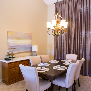 Orange Dining Room