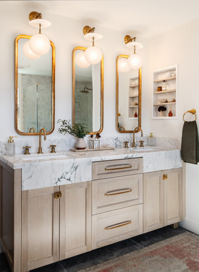 Transitional Bathroom by Tiffany Lauer Interiors