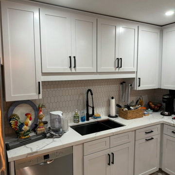 White Kitchen Cabinetry Reface