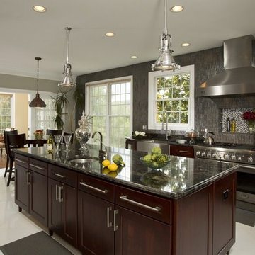Contemporary, Gourmet Kitchen in Mount Vernon is a Cook's Dream by Michael Nash
