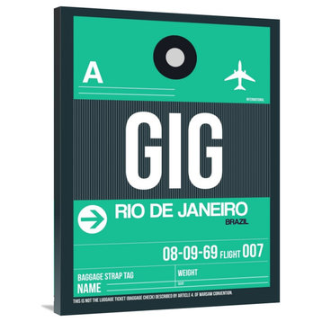 "GIG Rio De Janeiro Luggage Tag 1" Fine Art Print