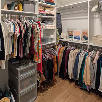 Panoramic Penthouse: Organized Walk-In Closet