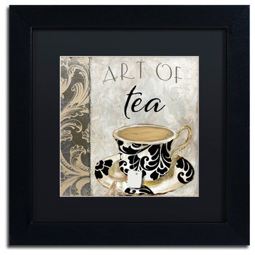 Color Bakery 'Art of Tea I' Art, Black Frame, Black Matte, 11"x11"
