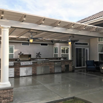 Practical outdoor living areas.