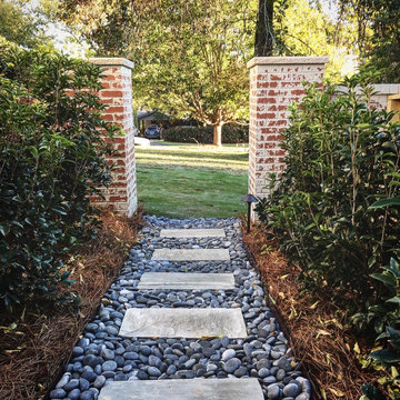 Patio Update/Reconstruction, Brick Columns, Ornamental Gates, Lighting