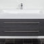 Emotion Design 1200 Bathroom Furniture, Grained Anthracite, 119 cm