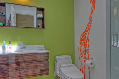Inspiration for a contemporary bathroom remodel in Seattle