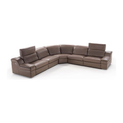 Erica Sectional with Two Electrical Recliners, IDP Italia - Sectional Sofas