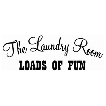 VWAQ The Laundry Room Loads of Fun Decal Laundry Room Decals Room Decor Sayings
