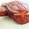 Hand Carved Turtle 10"