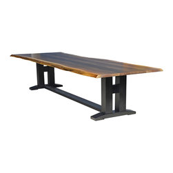 Warwick Live Edge Walnut Table - Dining Tables