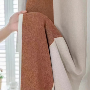 QYH2407A Made To Measure Chenille Curtains Stripe Mediterranean