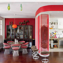 See-through curved wall with string