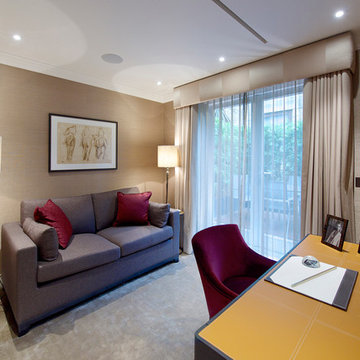 Transitional Home Office & Library