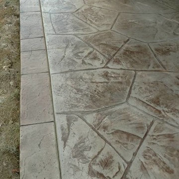 Haymarket Hamilton stamped concrete patio