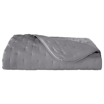 Yves Delorme Triomphe Bedding, Platine, King, Quilted Coverlet