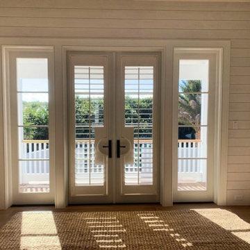 French Door Shutters with Handle Clearance — Hobe Sound, FL
