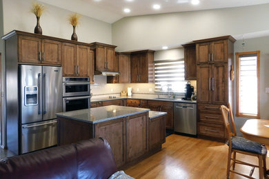 Elegant kitchen photo in Calgary