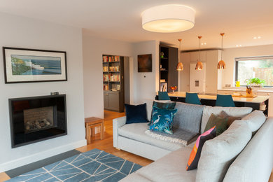 Contemporary living room in Dorset.