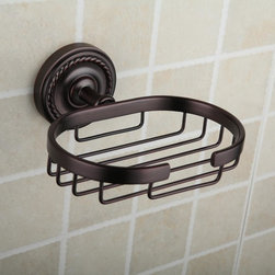 Oil Rubbed Bronze Brass Wall-mounted Soap Basket ORB1001 - Bathroom Accessories