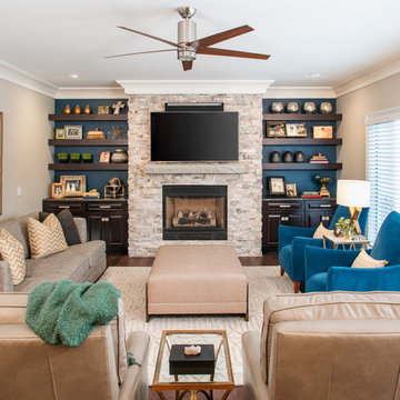West Omaha Open Concept Kitchen-Living Room Remodel
