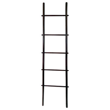 6' Bamboo Ladder Rack, Rosewood