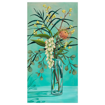 "Ginger And Protea" Canvas Wall Art by Karin Grow
