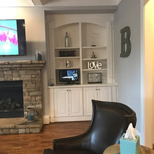 Great Room - Built in cabinets