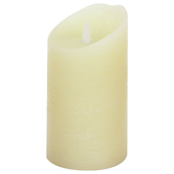 Traditional Beige Wax Flameless Candle 54886