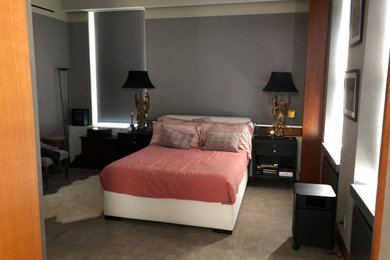 Example of a mid-sized classic bedroom design in New York