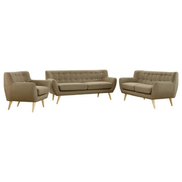 Marcy Brown 3 Piece Living Room Set