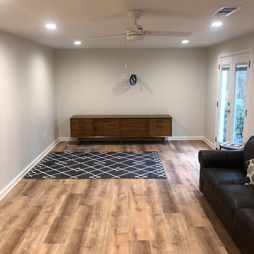East Cobb Basement Makeover with Wetbar & Spare Bath