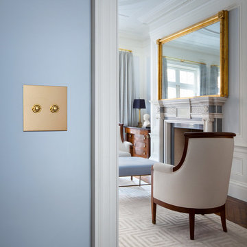 Unlacquered brass light switch