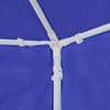 vidaXL Gazebo Outdoor Canopy Tent Pavilion Sunshade With 6 Side Walls Blue