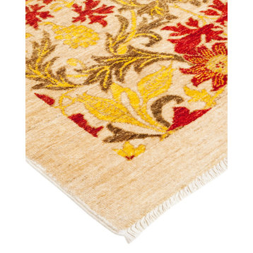 Arts and Crafts, Hand-Knotted Area Rug, 8'10"x11'7", Sand