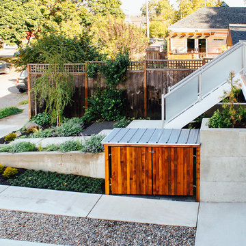 Modern Duplex Front Yard